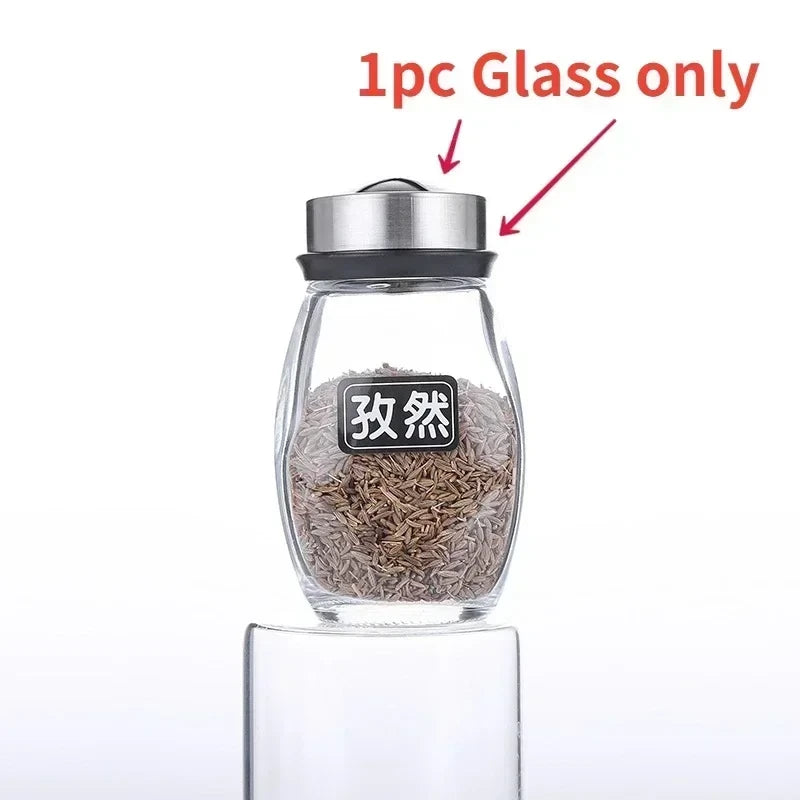 Glass Spice Jar Storage Rack