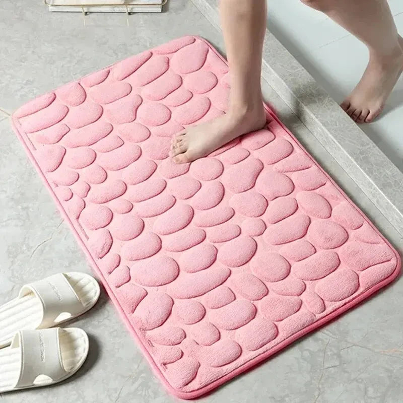Embossed Pebble Bathroom Mat