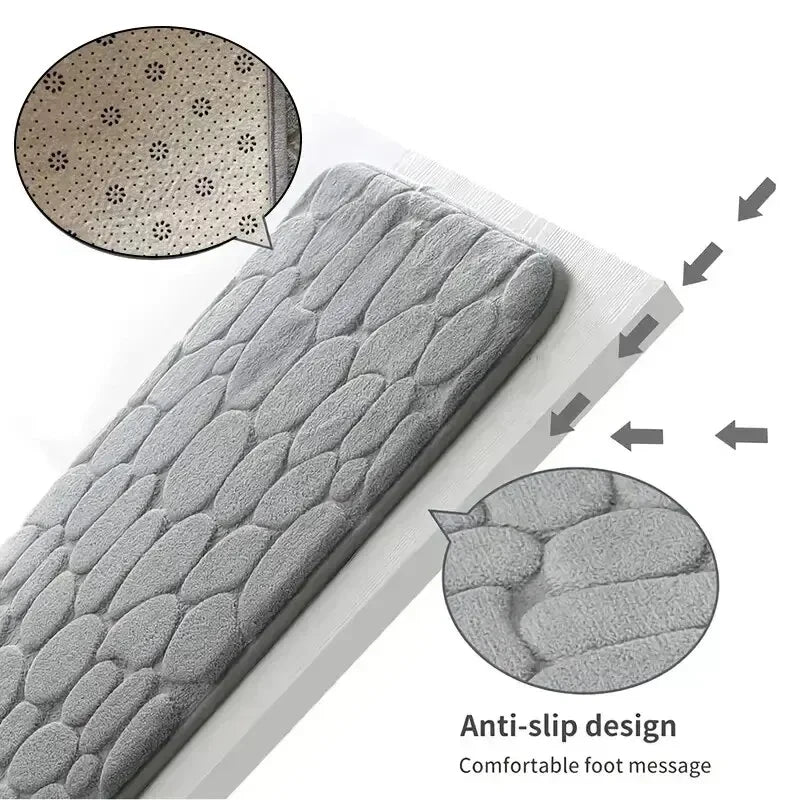 Embossed Pebble Bathroom Mat