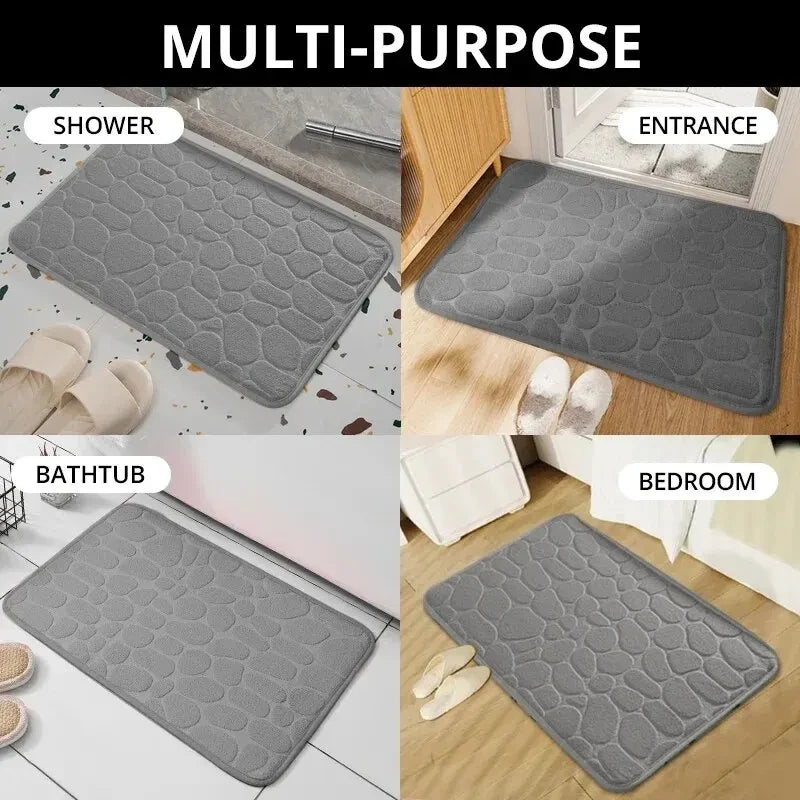 Embossed Pebble Bathroom Mat