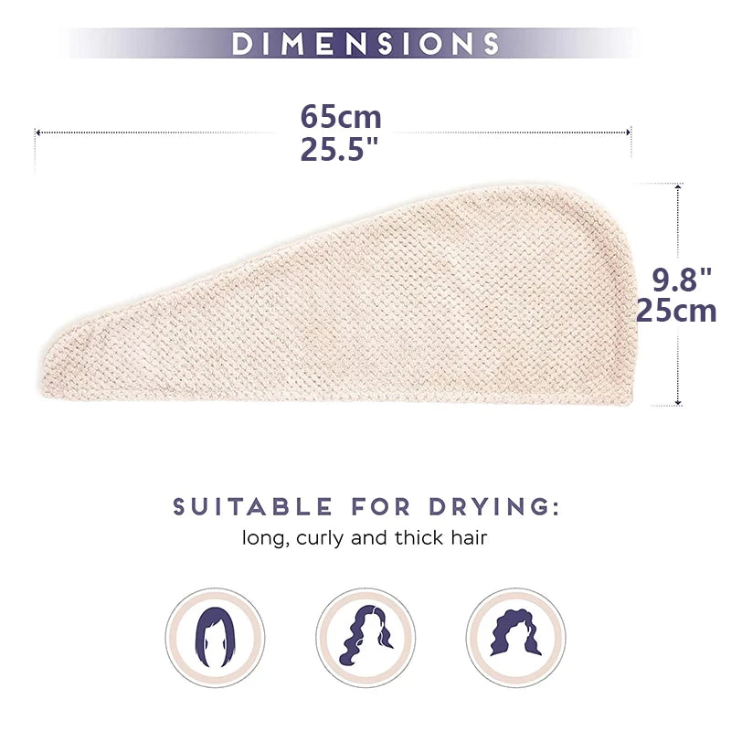 Absorbent Textured Hair Towel