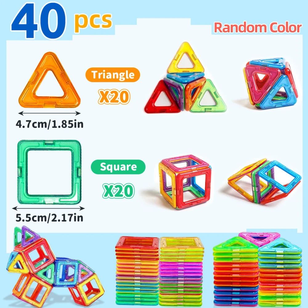 Magnetic Building Blocks Construction Set