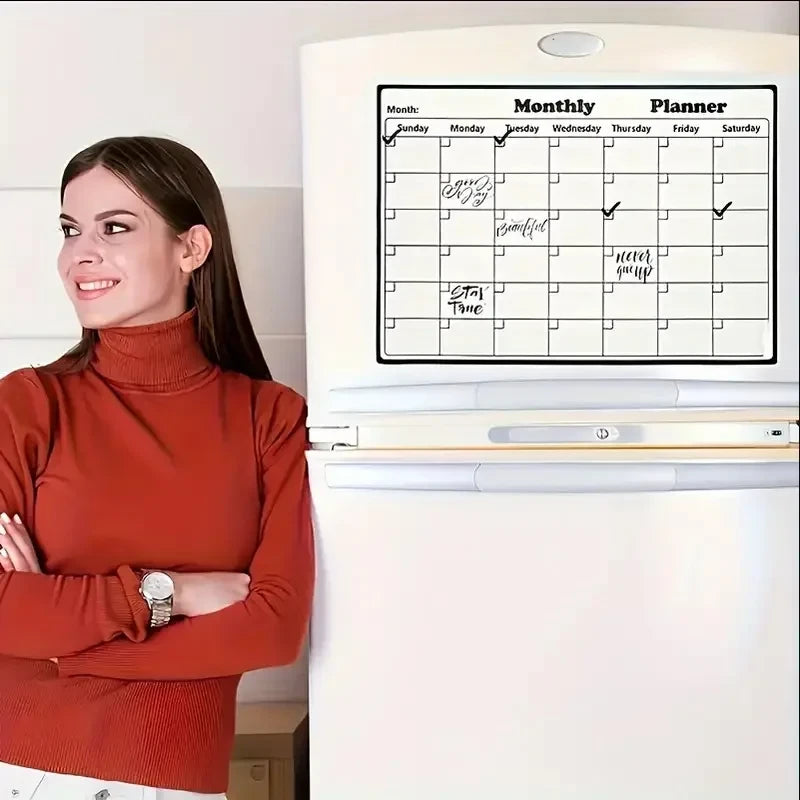 Magnetic Dry Erase Refrigerator Calendar