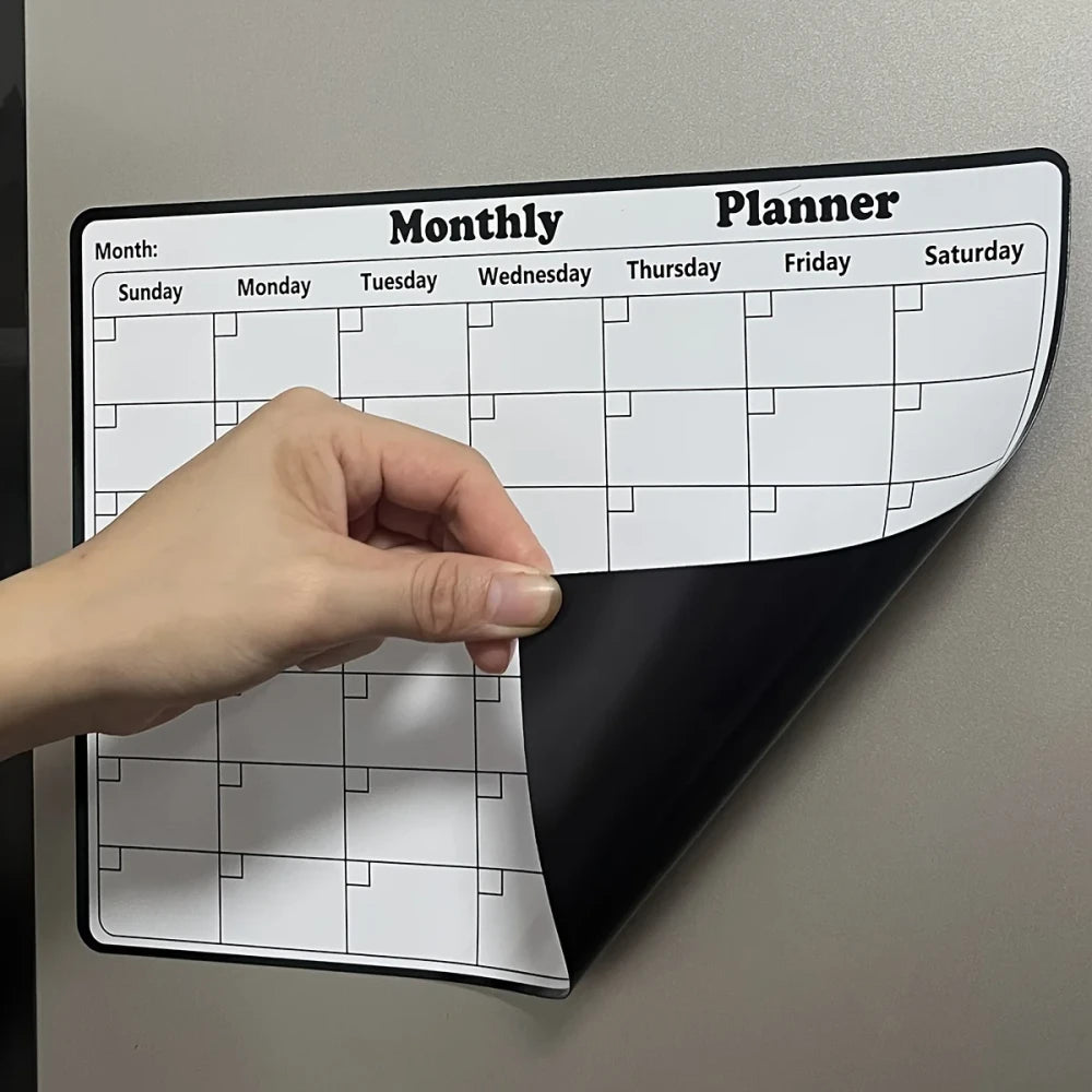 Magnetic Dry Erase Refrigerator Calendar