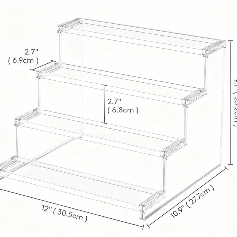 Clear Tiered Display Stand