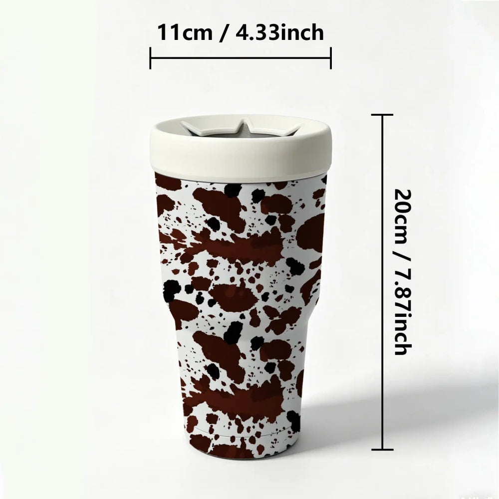 Cow Print Insulated Tumbler