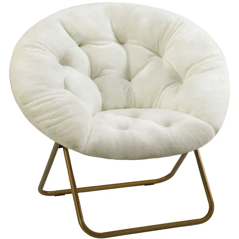 Faux Fur Saucer Chair