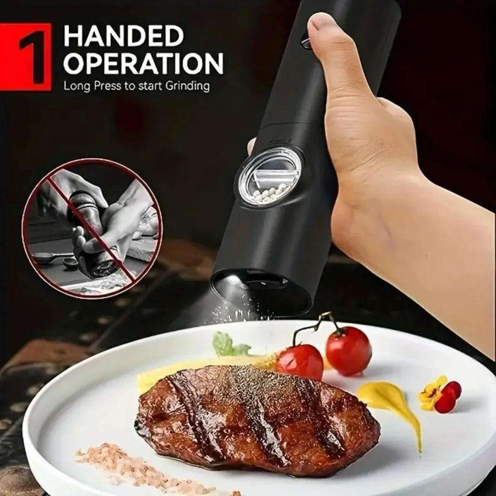 Electric Salt and Pepper Grinder Set
