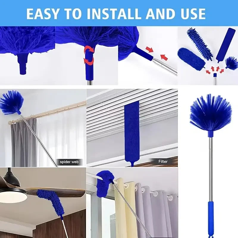 Extendable Microfiber Duster Kit