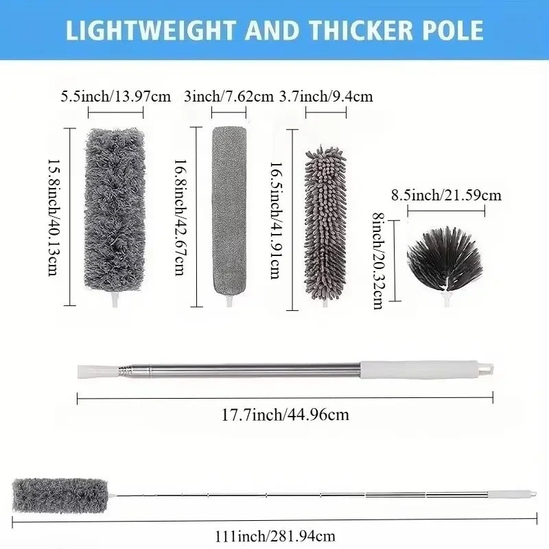 Extendable Microfiber Duster Kit