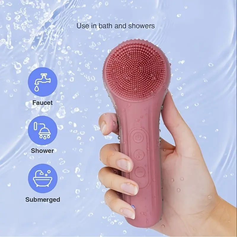 Heatable Electric Facial Cleansing Brush