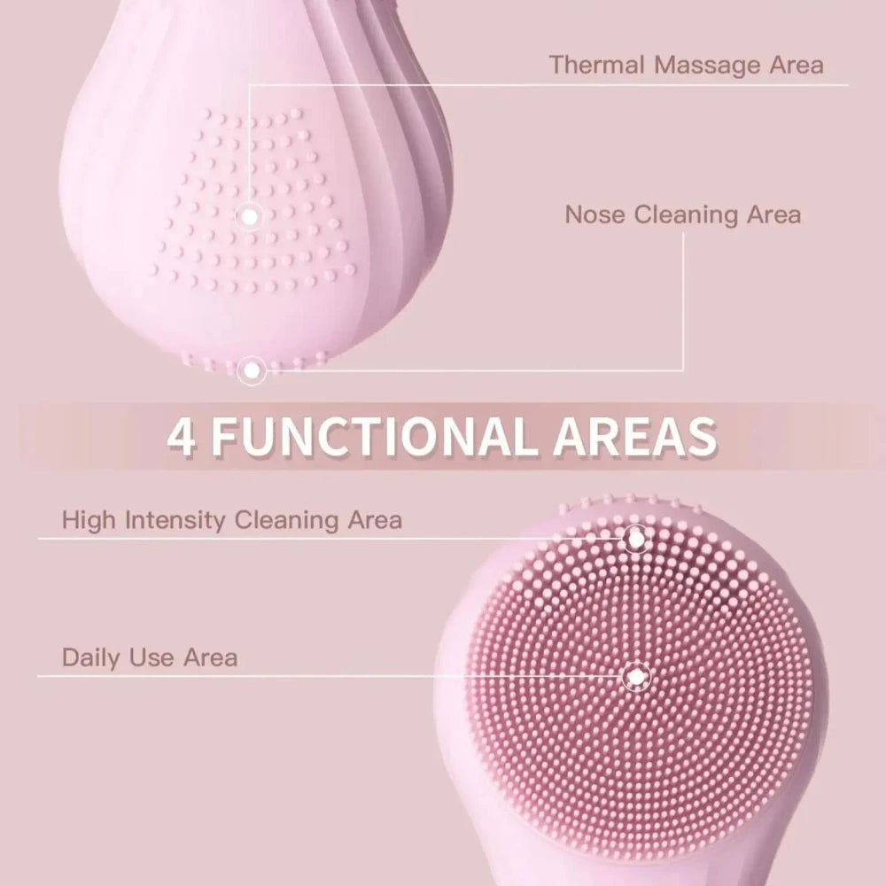 Heatable Electric Facial Cleansing Brush